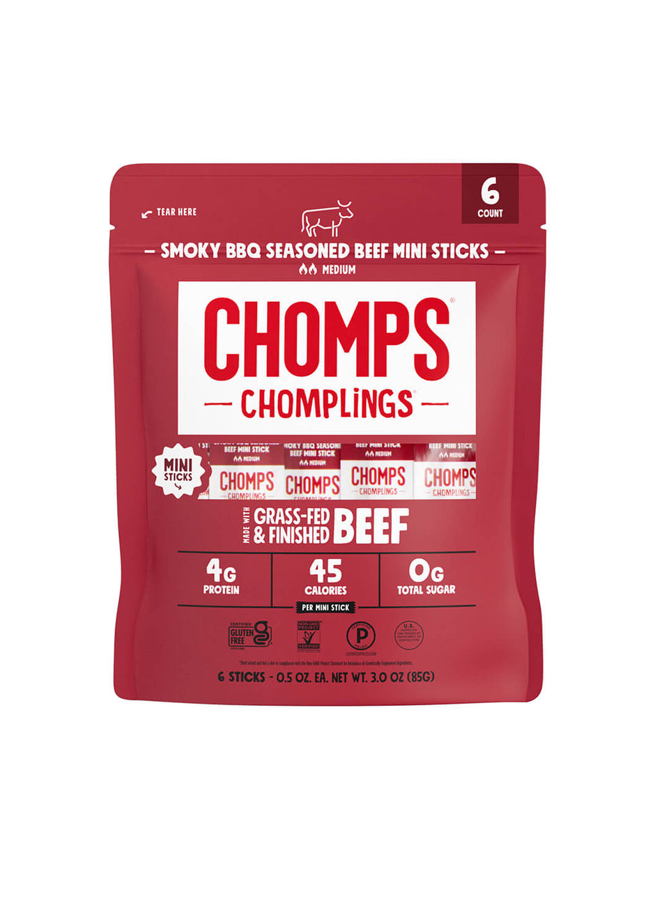 6 ct. Smoky BBQ Beef Chomplings - Daily Beef Classic